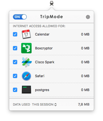 Tripmode Menu-Extension ON